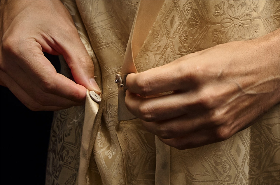 Image of Jacquard Kimono Loungewear