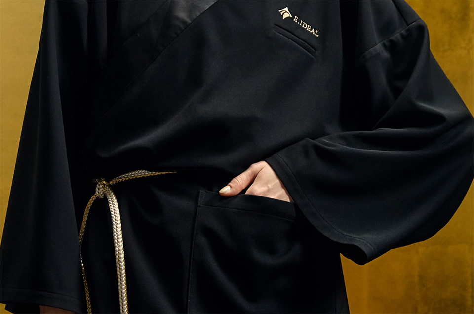 Image of Triacetate Kimono Loungewear