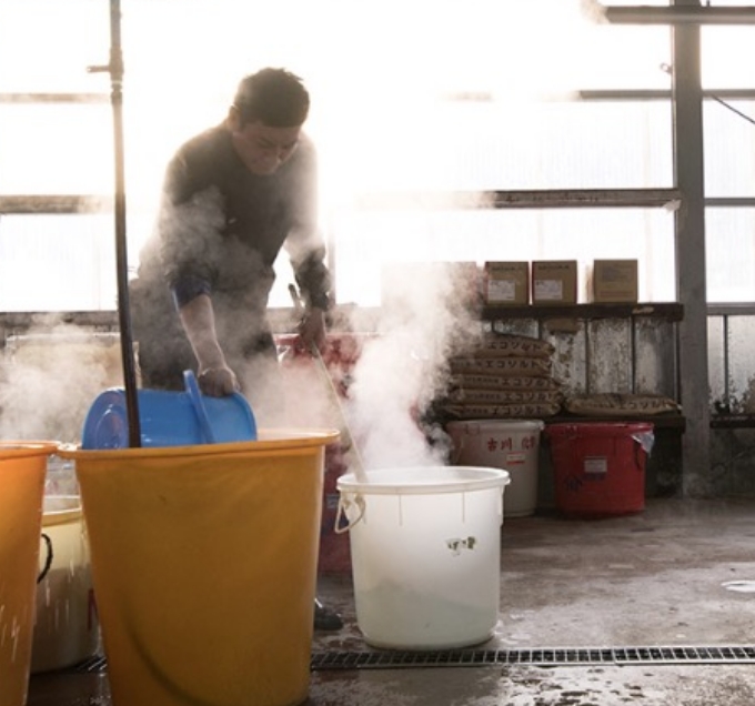 Image of Japanese pattern set up pajamas