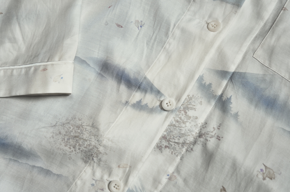 Image of Japanese pattern set up pajamas