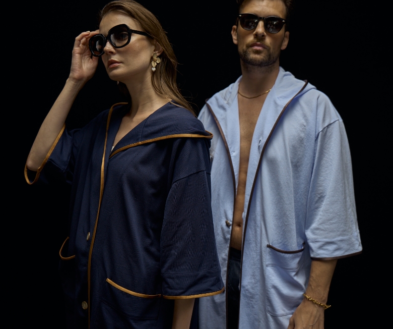 Image of High-performance fabric beach robe