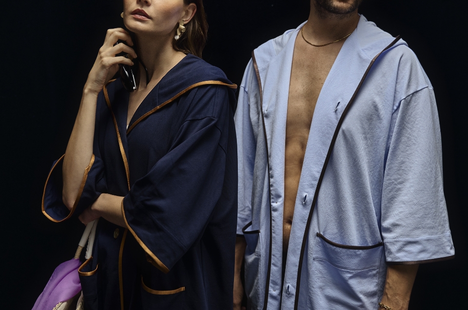 Image of High-performance fabric beach robe